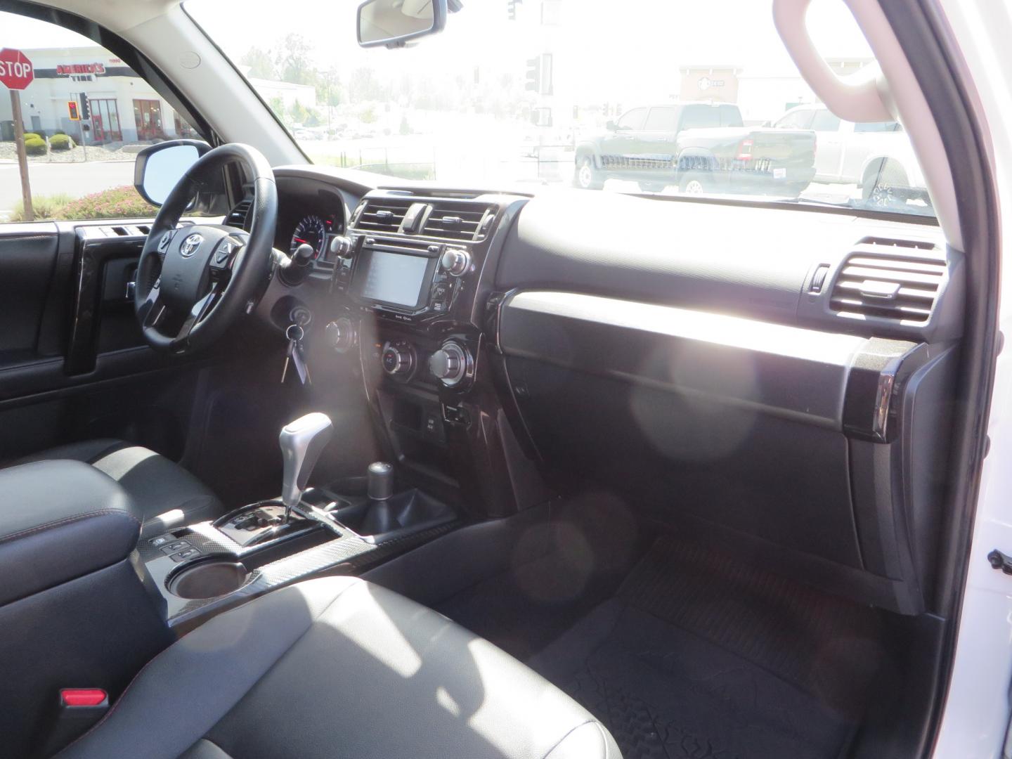 2019 White /black Toyota 4Runner TRD PRO 4WD (JTEBU5JR9K5) with an 4.0L V6 DOHC 24V engine, 5A transmission, located at 2630 Grass Valley Highway, Auburn, CA, 95603, (530) 508-5100, 38.937893, -121.095482 - TRD PRO 4Runner sitting on 17" SCS wheels, BFG KO2 tires, Tyger running boards, Roof Rack with ladder, and window tint. - Photo#44